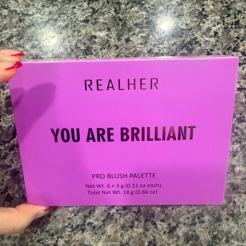 NWT RealHer You Are Brilliant Blush Pro Blush Palette - Pink and Brown Shades